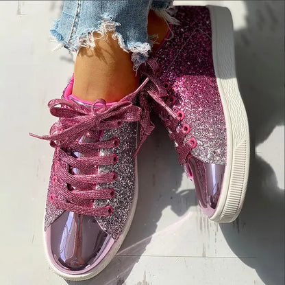 Aria - Chaussures de luxe décontractées à paillettes pour femmes