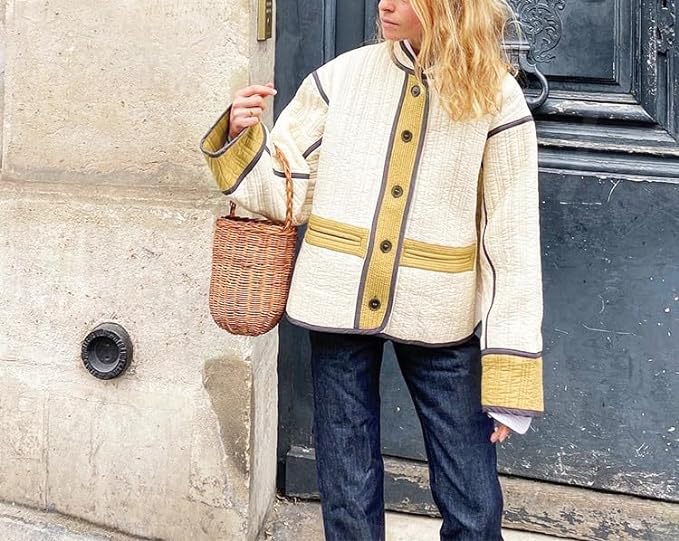 Matilda - Elégant manteau en patchwork