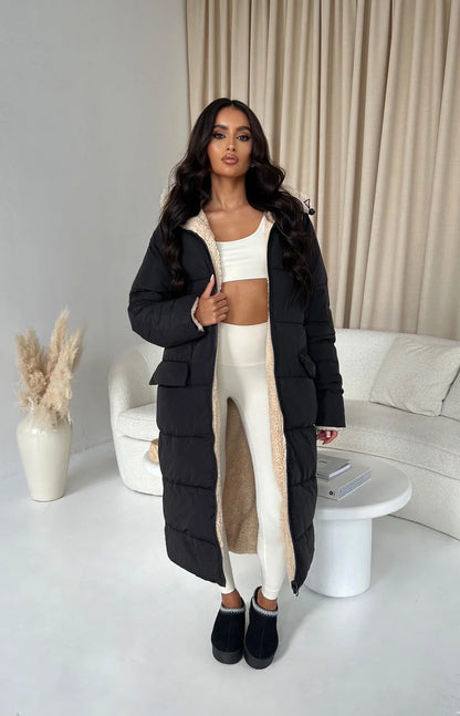 Emily - Long manteau réversible