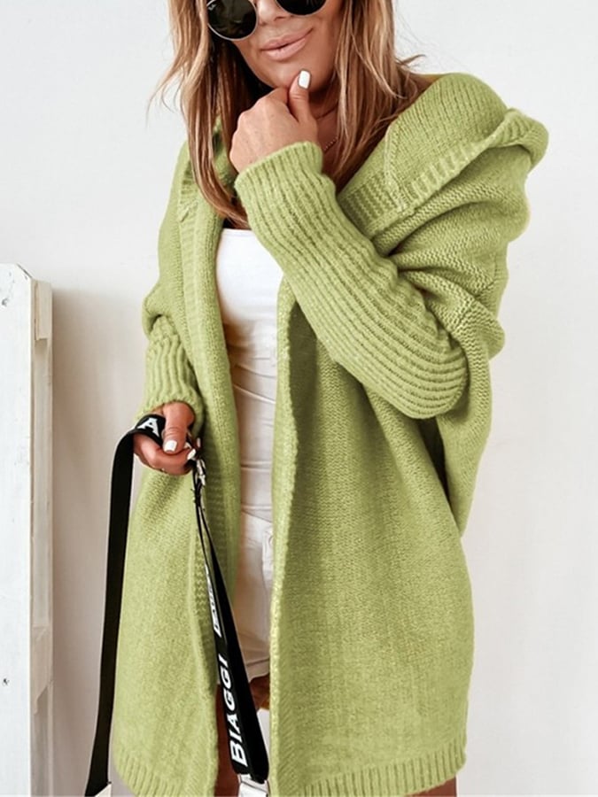 Olive - Manteau femme avec capuche Pullover