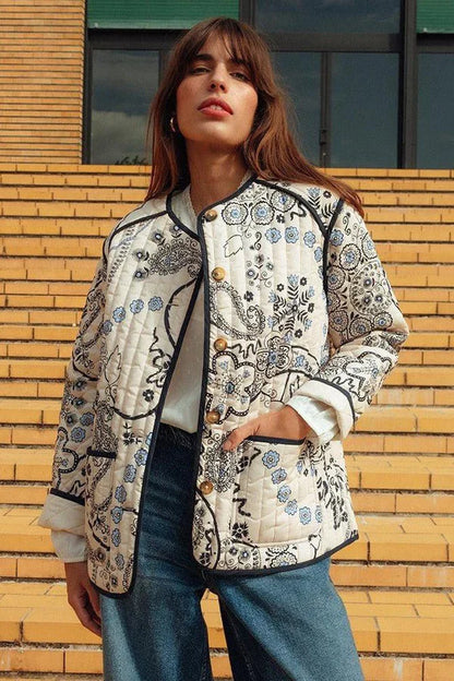 Lula - Veste vintage à imprimé floral