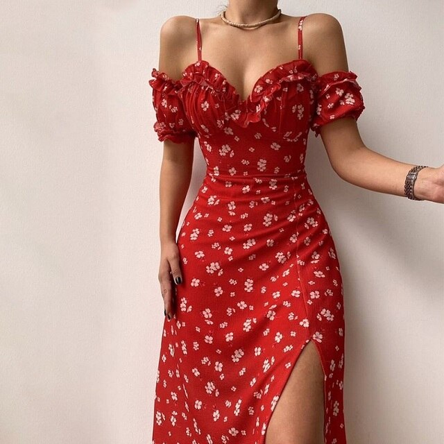 Natalia - Robe de cocktail à encolure en V