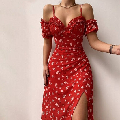 Natalia - Robe de cocktail à encolure en V