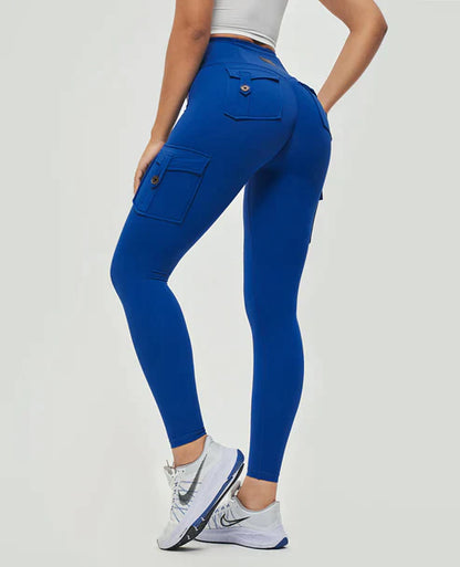 Jeana - Leggings cargo à taille haute