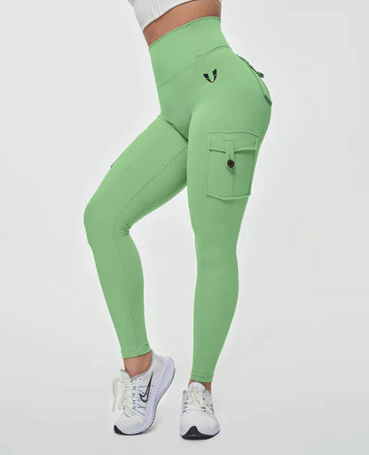 Jeana - Leggings cargo à taille haute